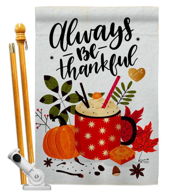 Always Thankful - Thanksgiving Fall Vertical Impressions Decorative Flags HG137591 Made In USA - Image 6