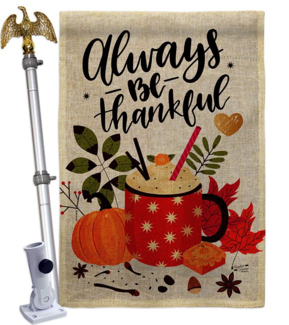 Always Thankful - Thanksgiving Fall Vertical Impressions Decorative Flags HG137591 Made In USA - Image 24