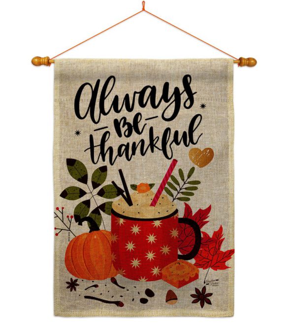 Always Thankful - Thanksgiving Fall Vertical Impressions Decorative Flags HG137591 Made In USA - Image 25