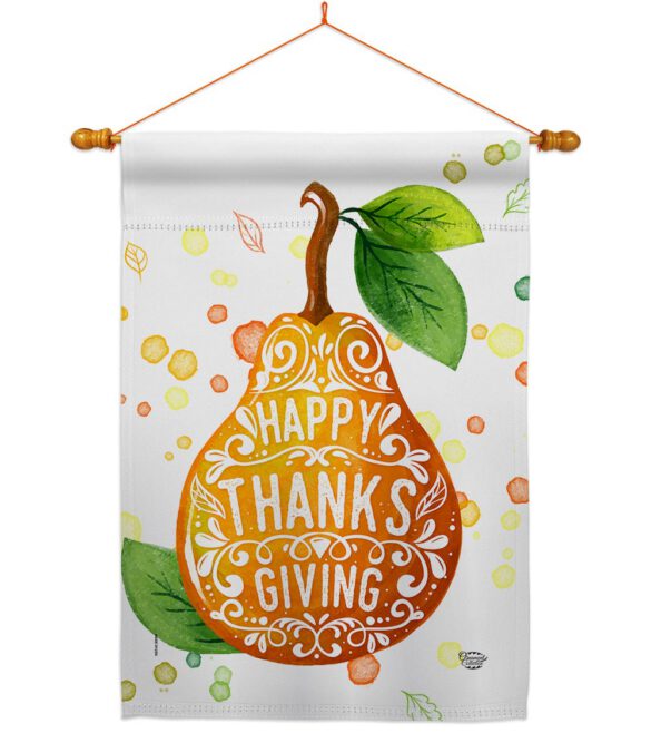 Happy Thanks Giving - Thanksgiving Fall Vertical Impressions Decorative Flags HG192253 Made In USA - Image 10
