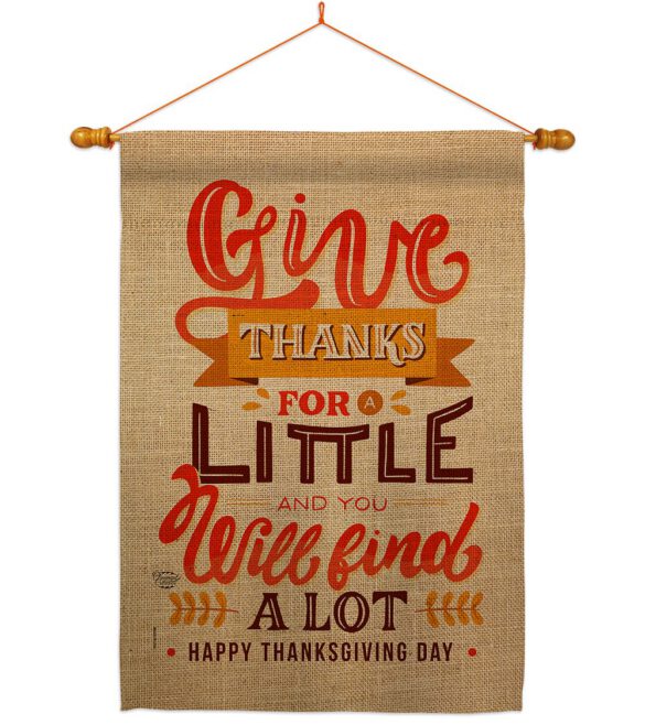 Give Thanks - Thanksgiving Fall Vertical Impressions Decorative Flags HG192254 Made In USA - Image 10