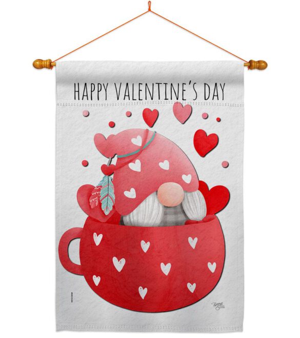 Gnome Love You - Valentines Spring Vertical Impressions Decorative Flags HG120045 Made In USA - Image 21