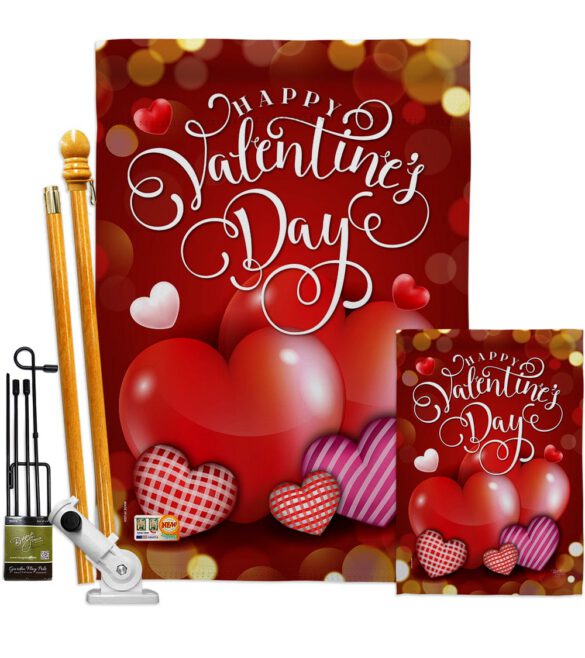 Beloved Valentine's Day - Valentines Spring Vertical Impressions Decorative Flags HG101062 Made In USA - Image 6