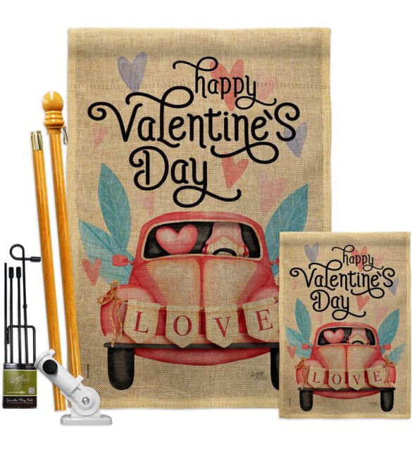 Gnome Delivery Love - Valentines Spring Vertical Impressions Decorative Flags HG101071 Made In USA - Image 16