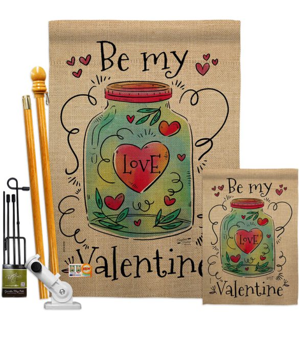 Be My Valentine - Valentines Spring Vertical Impressions Decorative Flags HG137123 Made In USA - Image 7