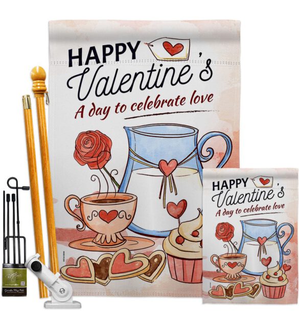 Day to Celebrate Love - Valentines Spring Vertical Impressions Decorative Flags HG137395 Made In USA - Image 6