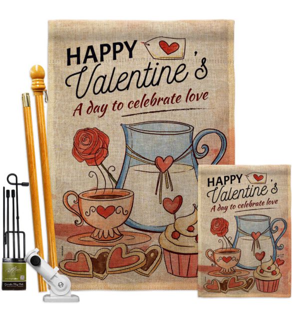 Day to Celebrate Love - Valentines Spring Vertical Impressions Decorative Flags HG137395 Made In USA - Image 16