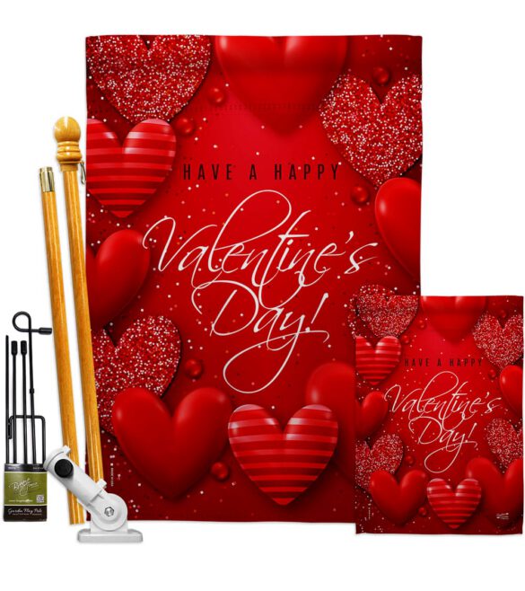 All of Heart - Valentines Spring Vertical Impressions Decorative Flags HG137398 Made In USA - Image 7