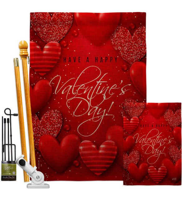 All of Heart - Valentines Spring Vertical Impressions Decorative Flags HG137398 Made In USA - Image 17