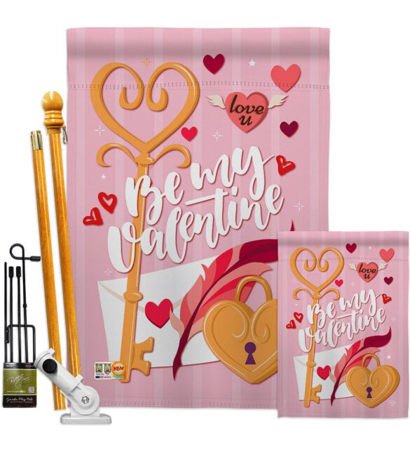 Be My Valentine - Valentines Spring Vertical Impressions Decorative Flags HG192054 Made In USA - Image 7
