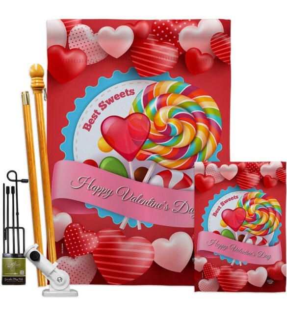 Best Sweet - Valentines Spring Vertical Impressions Decorative Flags HG192306 Made In USA - Image 6