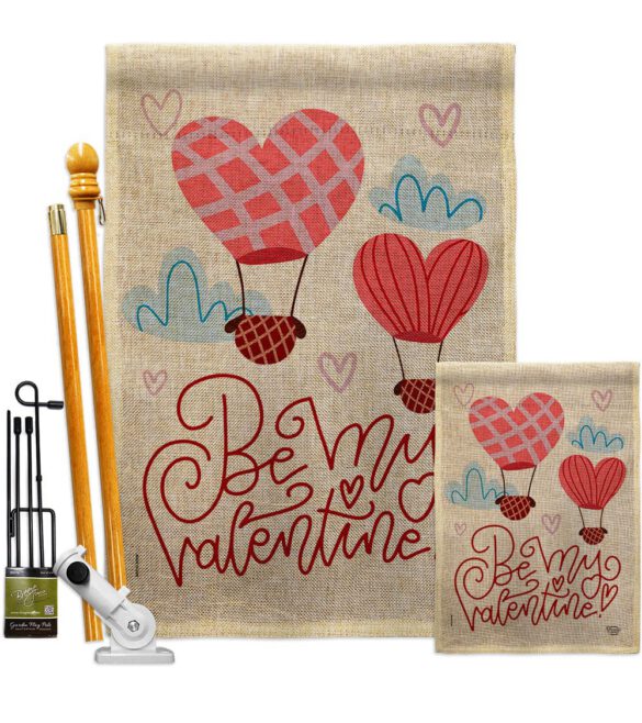 Be My Valentine - Valentines Spring Vertical Impressions Decorative Flags HG192415 Made In USA - Image 17