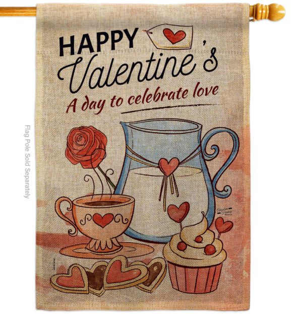 Day to Celebrate Love - Valentines Spring Vertical Impressions Decorative Flags HG137395 Made In USA - Image 12