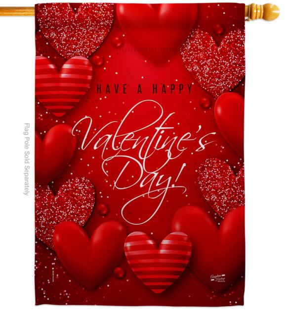 All of Heart - Valentines Spring Vertical Impressions Decorative Flags HG137398 Made In USA - Image 3