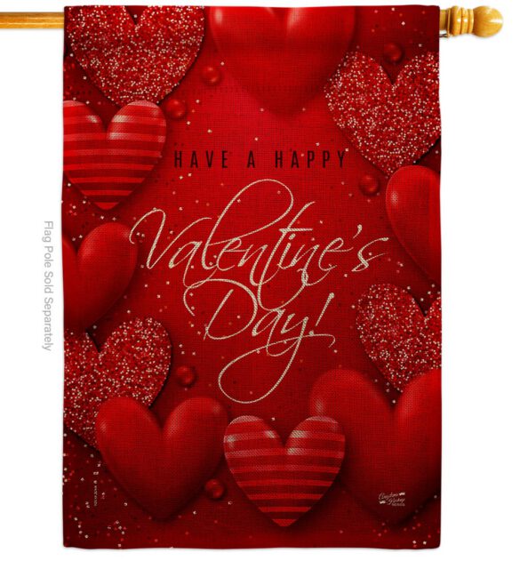 All of Heart - Valentines Spring Vertical Impressions Decorative Flags HG137398 Made In USA - Image 13