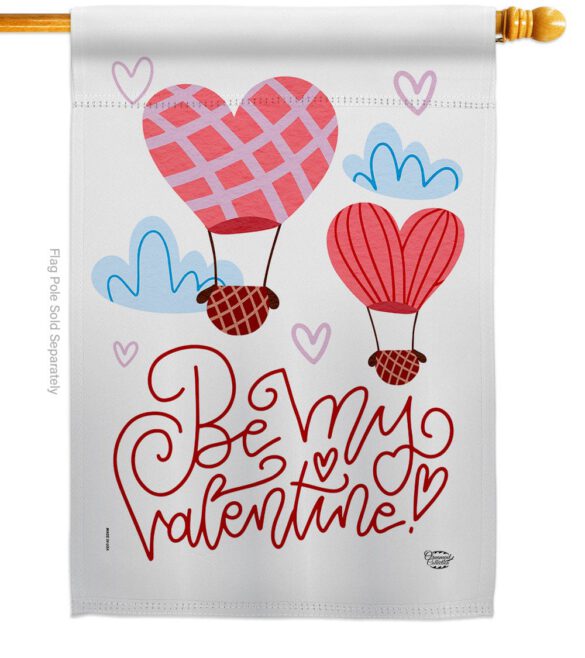 Be My Valentine - Valentines Spring Vertical Impressions Decorative Flags HG192415 Made In USA - Image 3