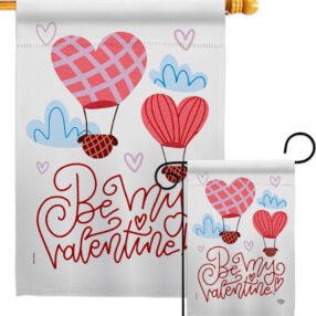 Be My Valentine - Valentines Spring Vertical Impressions Decorative Flags HG192415 Made In USA