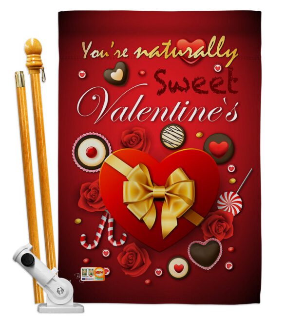 Candy Love - Valentines Spring Vertical Impressions Decorative Flags HG101003 Made In USA - Image 5