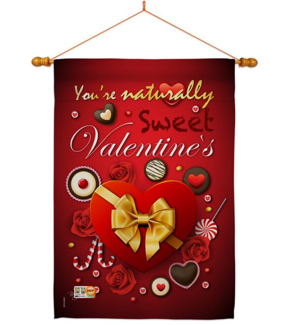 Candy Love - Valentines Spring Vertical Impressions Decorative Flags HG101003 Made In USA - Image 14