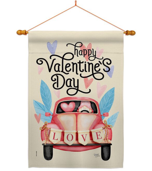 Gnome Delivery Love - Valentines Spring Vertical Impressions Decorative Flags HG101071 Made In USA - Image 10