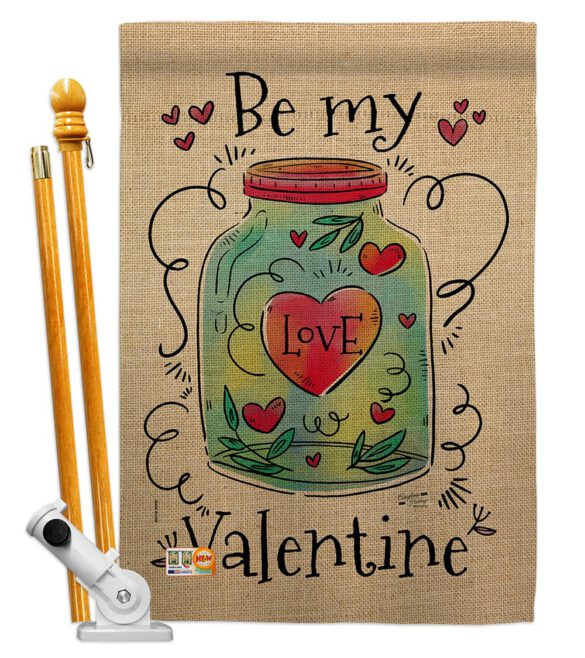 Be My Valentine - Valentines Spring Vertical Impressions Decorative Flags HG137123 Made In USA - Image 6