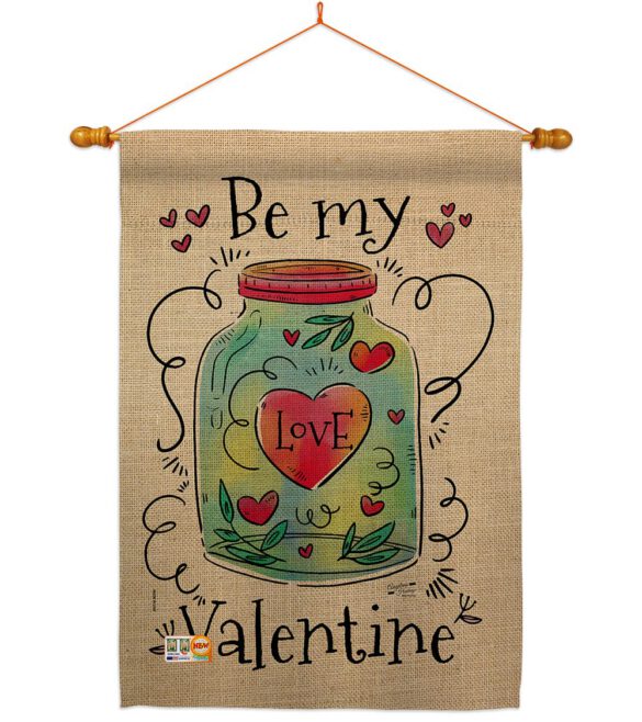 Be My Valentine - Valentines Spring Vertical Impressions Decorative Flags HG137123 Made In USA - Image 15