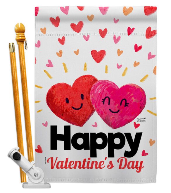 Heart in Love - Valentines Spring Vertical Impressions Decorative Flags HG137348 Made In USA - Image 5