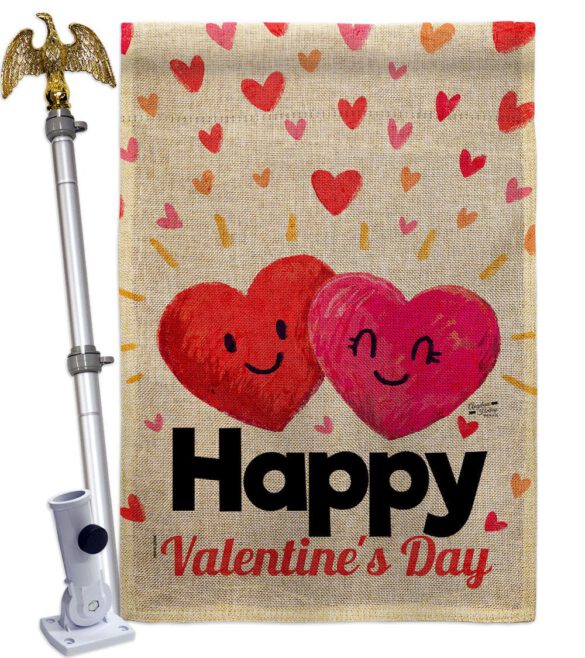 Heart in Love - Valentines Spring Vertical Impressions Decorative Flags HG137348 Made In USA - Image 19