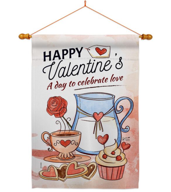 Day to Celebrate Love - Valentines Spring Vertical Impressions Decorative Flags HG137395 Made In USA - Image 10