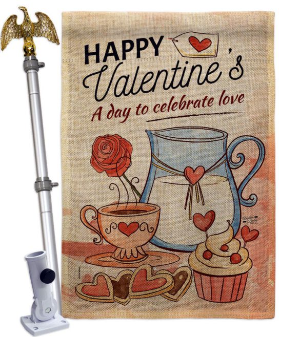 Day to Celebrate Love - Valentines Spring Vertical Impressions Decorative Flags HG137395 Made In USA - Image 19