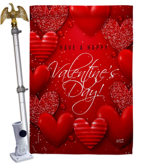 All of Heart - Valentines Spring Vertical Impressions Decorative Flags HG137398 Made In USA - Image 10