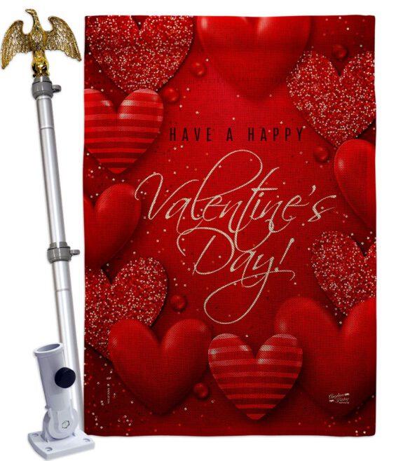 All of Heart - Valentines Spring Vertical Impressions Decorative Flags HG137398 Made In USA - Image 20