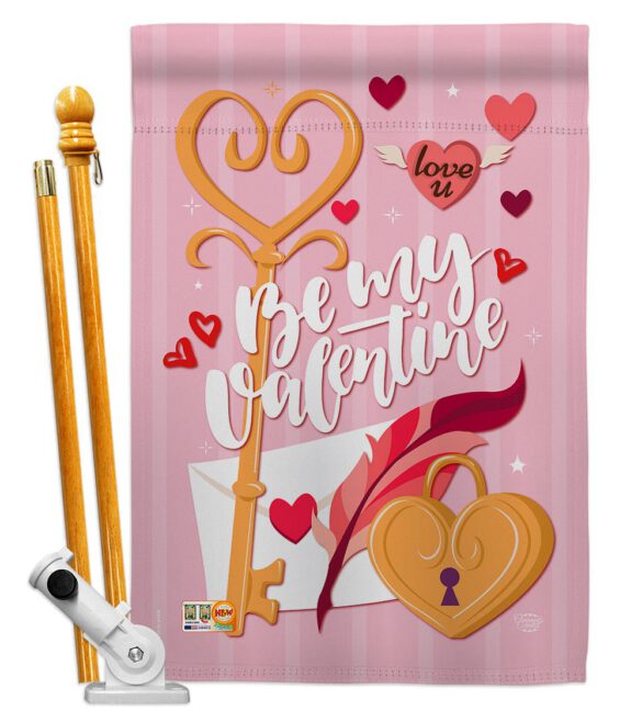 Be My Valentine - Valentines Spring Vertical Impressions Decorative Flags HG192054 Made In USA - Image 6