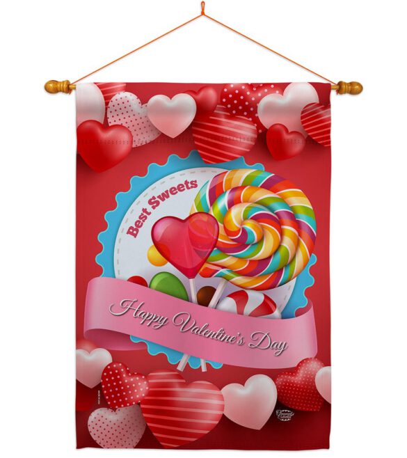 Best Sweet - Valentines Spring Vertical Impressions Decorative Flags HG192306 Made In USA - Image 10