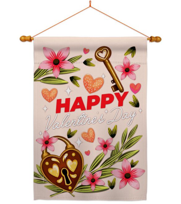 Heart & Luck - Valentines Spring Vertical Impressions Decorative Flags HG192395 Made In USA - Image 10