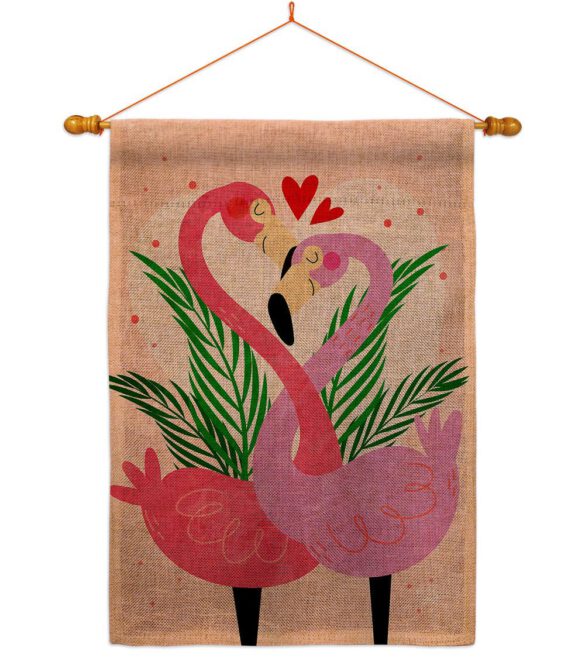 Flamingo Love - Valentines Spring Vertical Impressions Decorative Flags HG192540 Made In USA - Image 20
