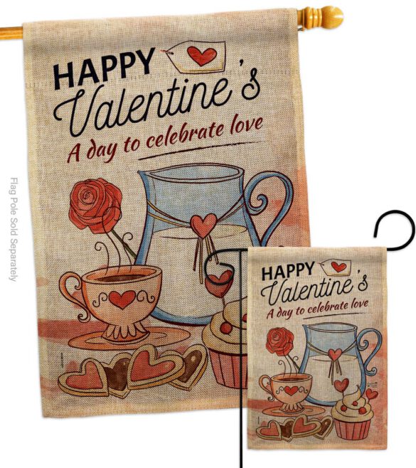 Day to Celebrate Love - Valentines Spring Vertical Impressions Decorative Flags HG137395 Made In USA - Image 13