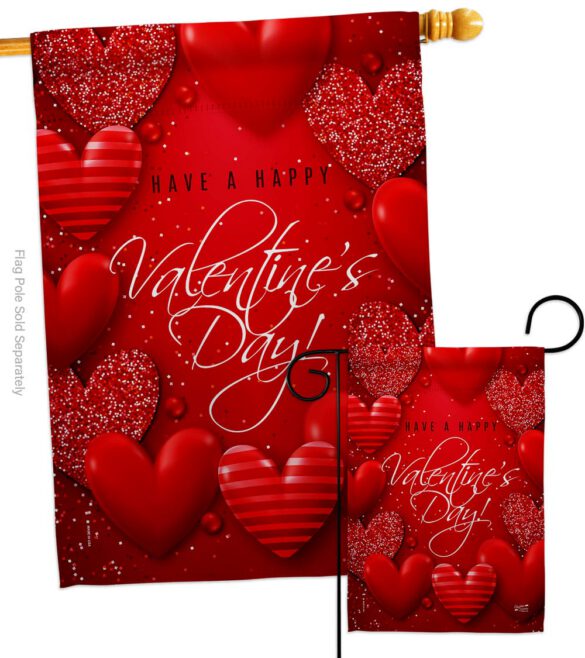 All of Heart - Valentines Spring Vertical Impressions Decorative Flags HG137398 Made In USA - Image 4