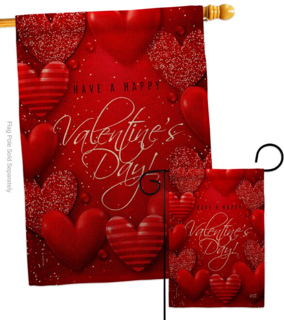 All of Heart - Valentines Spring Vertical Impressions Decorative Flags HG137398 Made In USA - Image 14