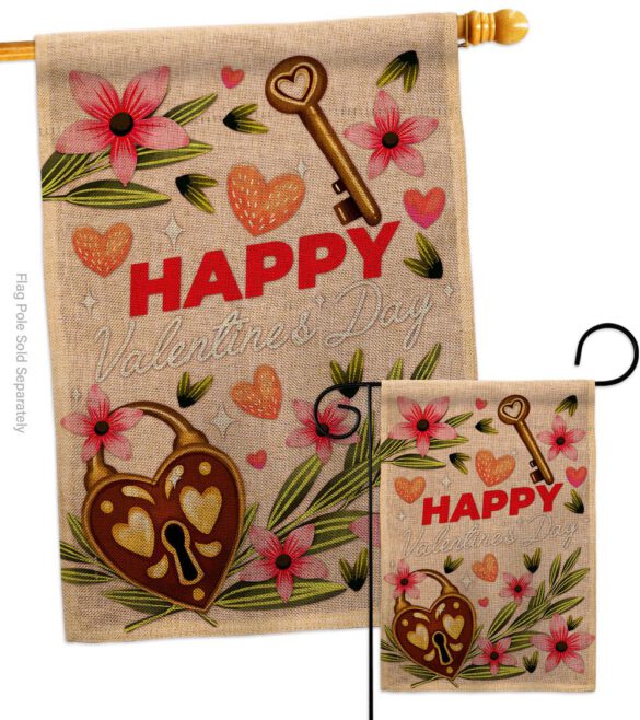 Heart & Luck - Valentines Spring Vertical Impressions Decorative Flags HG192395 Made In USA - Image 13