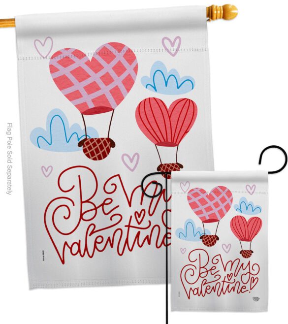 Be My Valentine - Valentines Spring Vertical Impressions Decorative Flags HG192415 Made In USA - Image 4