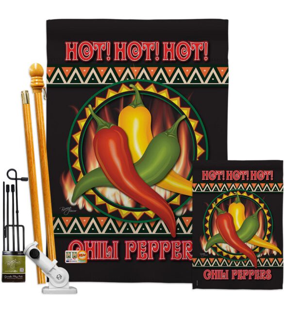 Chili Peppers - Vegetable Food Vertical Impressions Decorative Flags HG117031 Made In USA - Image 6