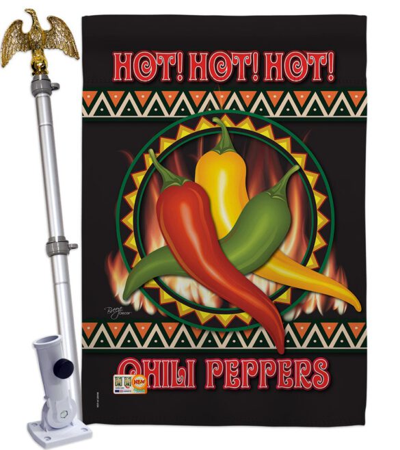 Chili Peppers - Vegetable Food Vertical Impressions Decorative Flags HG117031 Made In USA - Image 13