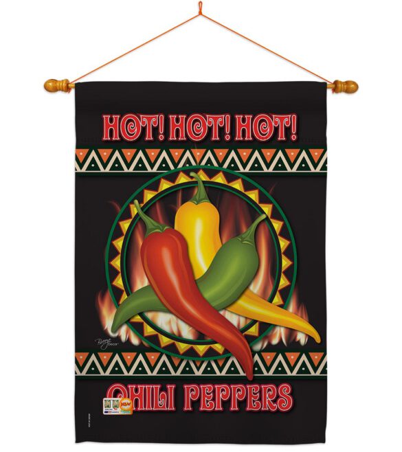 Chili Peppers - Vegetable Food Vertical Impressions Decorative Flags HG117031 Made In USA - Image 14