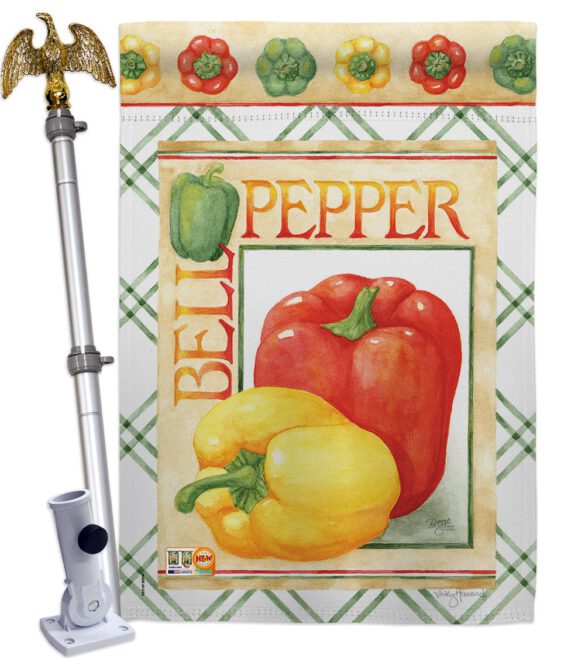 Bell Pepper - Vegetable Food Vertical Impressions Decorative Flags HG117040 Made In USA - Image 13