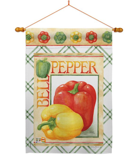 Bell Pepper - Vegetable Food Vertical Impressions Decorative Flags HG117040 Made In USA - Image 14