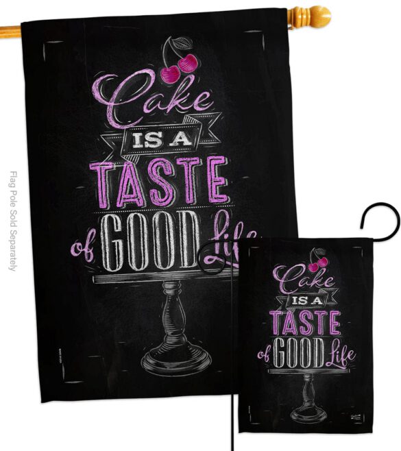 Cake Taste Good - Vegetable Food Vertical Impressions Decorative Flags HG137270 Made In USA - Image 3