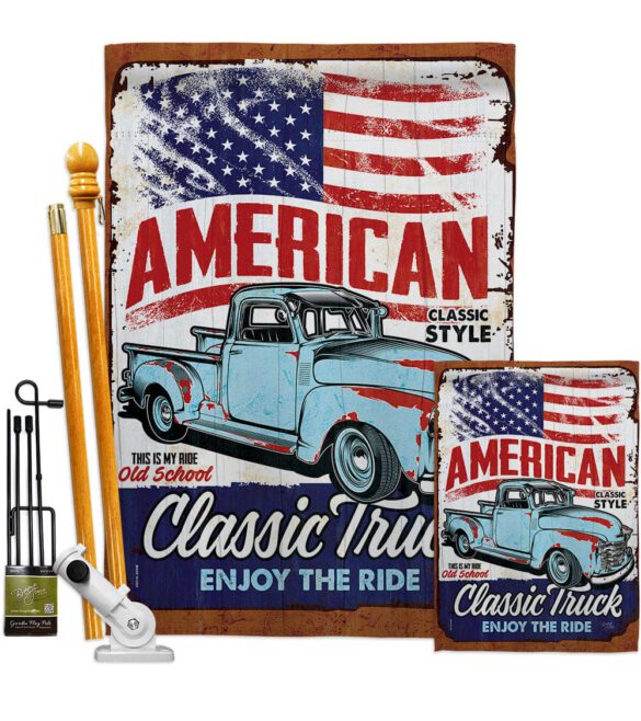 Classic Truck - Vehicle Interests Vertical Impressions Decorative Flags HG115255 Made In USA - Image 6