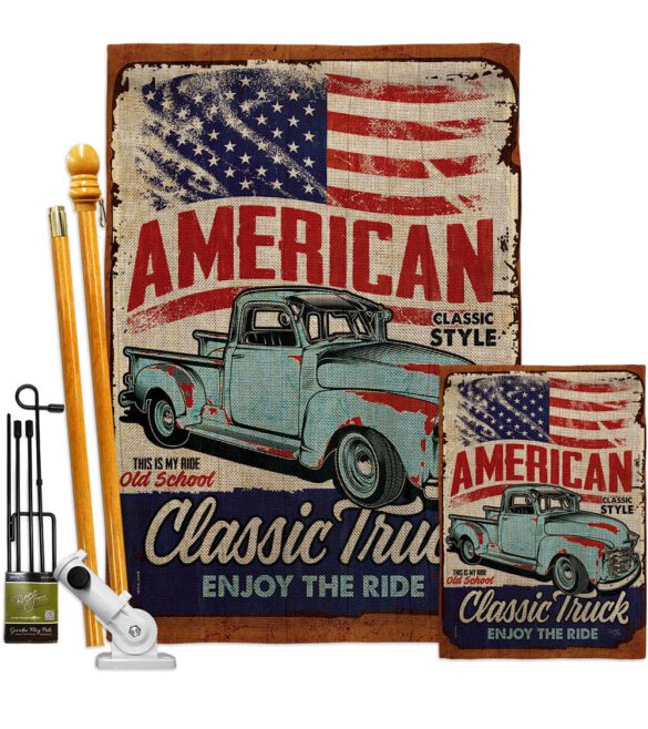 Classic Truck - Vehicle Interests Vertical Impressions Decorative Flags HG115255 Made In USA - Image 16