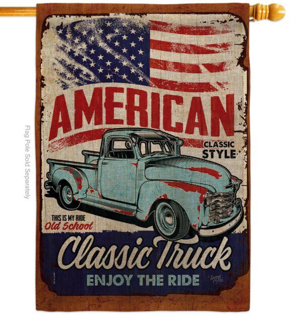 Classic Truck - Vehicle Interests Vertical Impressions Decorative Flags HG115255 Made In USA - Image 12